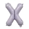 Globos de Papel de Aluminio de 16 pulgadas Color Morado Macarrón Morado Claro Letras A-Z Números 0-9 Decoración para Fiesta de Cumpleaños Globos Banner