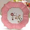 Platos de Papel Desechables con Encaje Bronceado de Forma Especial 7 pulgadas 9 pulgadas Fiesta de Cumpleaños Suministros para Fiestas Personalización