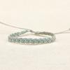 Nova Pulseira de Couro Trançado com Corda Colorida para Praia, Feita à Mão, Pulseira para Casal de Estudantes Masculino e Feminino, Corda de Cera Impermeável