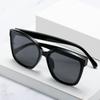 Gafas de Sol de Marco Grande de Moda para Mujer, Estilo Retro, Aptas para Rostros Redondos, Aspecto Natural, Forma Cuadrada, Gafas de Sol Estilo Urbano