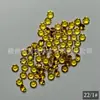 Piedras Preciosas Redondas Sueltas Cultivadas en Laboratorio, Piedras Preciosas Sintéticas, Piedras Preciosas de Colores en Stock, Zafiro Real, Zafiro Amarillo al por Mayor
