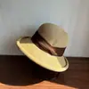 Sombrero de Paja para Mujer, Nuevo Estilo de Verano, Sombrero Retro con Borde Enrollado para Protección Solar, Sombrero de Sol a la Moda para Mujer, Sombrero de Talla Grande, Sombrero de Verano para Mujer