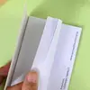 Bloco de Notas em Branco, Personalizável com Logo Imprimível, Criativo, Simples, Pequeno Caderno Rasgável e Adesivo, Bloco de Notas Portátil, Personalizado