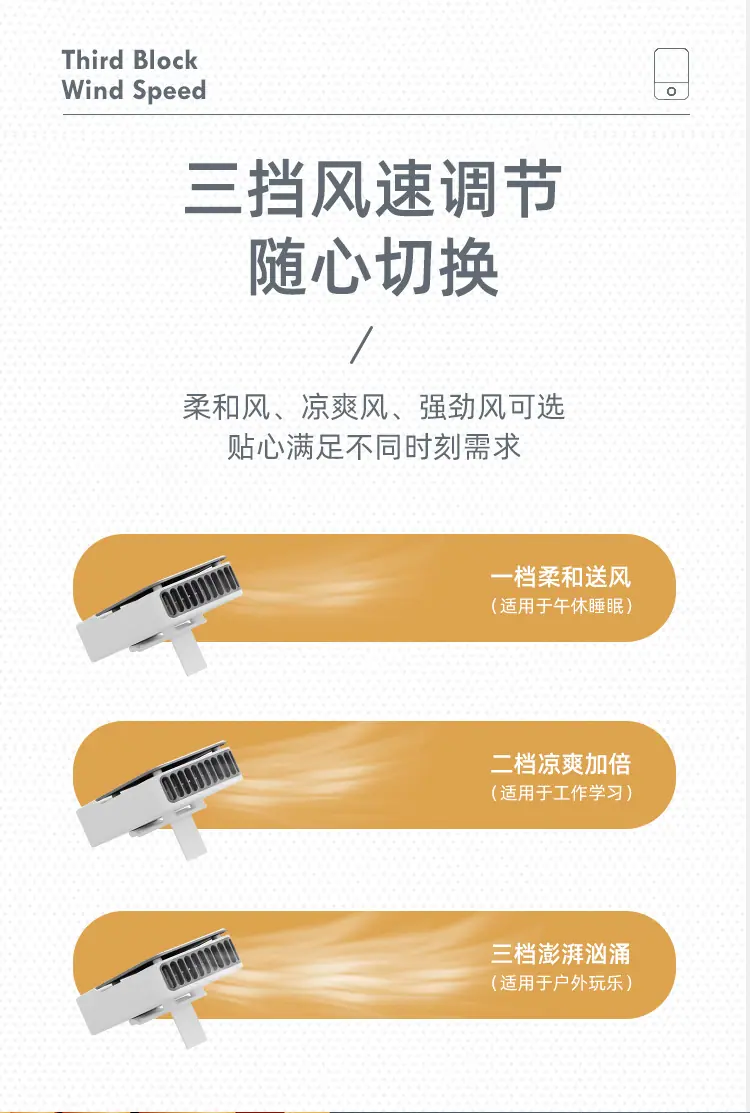 方块挂脖风扇 详情