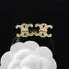 Pendientes de alta calidad para todo tipo de atuendos, pendientes de moda para hombres y mujeres, letras de pedrería, todo a juego, pasador de plata s925, accesorios de aleación