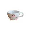 Oriente Médio Quente Comércio Exterior Caneca de Cerâmica Caneca de Café Caneca Fofa Copo para Beber Caneca com Relevo de Cereja