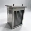 Concha de Aço Inoxidável Tubo de Cobre Aletas Condensador Equipamento Laser Industrial Resfriamento Evaporador Trocador de Calor