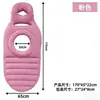 Entrega Rápida Transfronteriza Almohada Inflable de PVC Flocado para Embarazo, Colchón de Lado para Dormir de Maternidad, Almohada de Soporte Cómodo para Dormir en Forma de O
