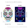 Adesivos de Tatuagem de Penas e Borboletas Impermeáveis Criativos Personalizados de Venda Quente Transfronteiriços Não Curados Dourado Fluorescente para Braço e Rosto Atacado