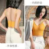 Hermosa Ropa Interior de Espalda Popular en Internet Kaka Forma de U Para Usar por Encima Base Interna Sujetador Tubo Camisola de una Pieza para Mujer