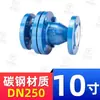 Válvula de retenção rotativa com flange H44F46, revestida com flúor, em aço carbono com revestimento de PTFE, válvula unidirecional, válvula antirretorno DN250