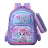 Bolso de hombro nuevo transfronterizo para niños, estampado de moda, mochila para preescolar, caricatura linda, mochila para escuela primaria, venta al por mayor
