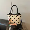 Bolso de Lunares de Nicho Shuai Mi para Mujer, Nuevo Bolso Cruzado Tipo Cubo de Moda Verano 2026, Bolso de Mano Pequeño Exquisito