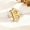 Pingentes de Letra Espelhados em Aço Inoxidável A-Z em Estoque, Cor Dourada 18K, Acessórios de 26 Letras Pingentes para Joias DIY