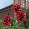 3 Arreglos de Rosas de Diamante para Montaje de Escena de Boda, Guía de Escenario, Pared de Flores de Piso, Flores Falsas de Techo, Flores de Seda, Flores Artificiales al por Mayor