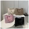 Nova Bolsa de Ombro Feminina Estilo Ballet 2024 com Laço e Alça Torcida de Grande Capacidade Bolsa Tote Fashion para Mulheres