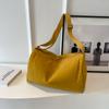 Bolso de tela estilo japonés estilo perezoso, bolso bandolera de lona para mujer, bolso de hombro pequeño de nailon para estudiante, bolso para dumplings que combina con todo.
