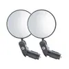 Espejo Retrovisor para Bicicleta, Espejo Retrovisor Convexo Plegable para Bicicletas de Montaña y de Carretera, Espejo Reflectante Universal Equipo de Ciclismo