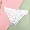 Bragas de algodón puro sexy con entrepierna, europeas y americanas, con encaje, color liso dulce, ribeteadas, algodón, moda interior para mujer