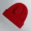 Gorro de Punto Acrílico con Logo Personalizado, Gorro de Lana con Puño para Exportación, Gorro de Lana Cálido para Otoño e Invierno, Fabricante de Bordados al por Mayor