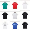25Mon Camiseta de Marca de Moda Cuello Redondo Manga Corta con Patrón Bordado al Frente, Estilo Unisex, Manga Media de Verano Estilo Pareja para Hombre