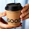 Taza de Café, Taza Desechable para Bebidas Calientes con Tapa, Taza de Papel Dinglong, Taza de Papel Popular para Llevar Desayuno, Leche de Soya y Té con Leche, Personalizada