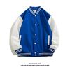 Chaqueta de Primavera y Otoño para Hombre, Estilo Coreano Moderna Holgada con Parches Chaqueta de Béisbol, Estilo Hong Kong Marca de Moda Casual Versátil Chaqueta para Hombre