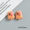 Novos Acessórios de Capivara Fofos de Desenho Animado DIY Feito à Mão Case de Celular com Cola de Creme Acessórios para Pente de Cabelo Acessórios de Cabelo Acessórios de Resina