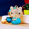 Llavero de Gato de la Suerte Kt para Coche para Mujeres Estilo Coreano Colgante Creativo para Bolso Anillo de Llavero de Metal Venta al por Mayor Regalo