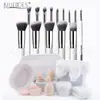 Kit de Pincéis de Maquiagem Explosão Transfronteiriça Conjunto de 33 Peças Beauty Egg Esponja de Pó Pincel de Sombra Super Macio Pincel de Base Beleza Atacado