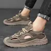 Novos Sapatos Masculinos de Distribuição para Exportação, Sandálias Masculinas para Uso Casual ao Ar Livre no Verão, Calçados de Praia, Sapatos Casuais Fashion de Piloto