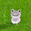 Terrario de musgo, adorables figuritas de rana que brillan en la oscuridad, accesorios decorativos DIY de jardinería y paisajismo, pequeños adornos de escritorio