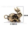 Fabricante Venta al por Mayor Puesto Callejero Latón Doce Zodiaco Llavero Colgante Año Animal Cobre Sólido 12 Zodiaco Colgante para Coche