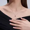 Joyería de Plata Chica Soñadora Venta Caliente Versátil Elegante Collar para Mujeres Collar de Cadena Forma O para Uso Diario Collar Geométrico Redondo