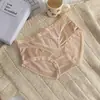 Lencería Sexy de Lujo Ligero para Mujer, Cintura Media-Alta, Satén Suave Puro, Sin Costuras, Refuerzo 100% Algodón, Transpirable y Ligero, Encaje, Bragas para Mujer