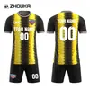 Camisetas de Fútbol para Hombre Transfronterizas Hechas a Medida Sublimación Impresión de Cuerpo Completo Transpirables de Secado Rápido Conjunto de Camisetas de Fútbol Venta al por Mayor