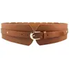 Cinturón Europeo y Americano para Mujer Ancho Vintage Combinación Versátil Moda Traje Vestido Abrigo Sello de Cintura Decorativo para Llevar en la Cintura