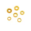 Accesorios DIY de Oro Arena Antigua de Larga Duración Anillo de Carrera de Perla Mate Círculo de Nube Propicia Pulsera de Accesorio Cultural para Mujeres
