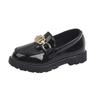 Novos Sapatos Pequenos de Couro da Moda Versáteis para Meninos da Primavera e Outono com Solas Macias, Sapatos de Princesa, Sapatos de Performance Estilo Britânico