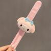 Juguete de Peluche de Dibujos Animados Goma para el Cabello Hacedor de Chongo Pulsera para Niños Oso Amarillo de Peluche Pulsera de Bofetada