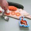 Juego de 10 piezas molde para cortar sándwiches de acero inoxidable molde para sándwiches de bolsillo molde para cortar frutas y verduras juego de moldes para galletas