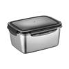 Cajón de acero inoxidable con tapa para encurtidos, sellado, de grado alimenticio 304, para refrigerador, caja especial para almacenamiento congelado, gran capacidad