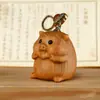 Ciprés Zodiaco Dibujos Animados Pareja de Madera Cadena para Teléfono Bolso Colgante Llavero Atracción Turística Puesto Accesorios Fabricante Mayorista