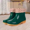 Botas de Lluvia para Mujer, Modernas, Antideslizantes, de Suela Gruesa para Verano, Resistentes al Desgaste, Calzado Exterior Casual, Botas de Lluvia de Estilo Corto, Mediano y Alto, Zapatos de Goma Impermeables