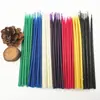 Velas Clássicas Finas de Cera de Abelha de 7 Cores em Vermelho, Verde, Amarelo, Preto, Branco, Azul e Roxo; Cera de abelha; Velas Tradicionais Mergulhadas Feitas à Mão