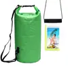 Pacote Combinado: Bolsa balde à prova d'água, bolsa para celular à prova d'água, bolsa para praia, rafting e natação, mochila para atividades ao ar livre, direto do fabricante