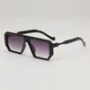 Gafas de Sol Rectangulares Inspiradas en Tecnología Futurista Cyberpunk para Hombres y Mujeres, Tendencia Europea y Americana Estilo Retro Gafas Geniales para Fotografía Callejera