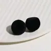 16mm Terciopelo Colorido de Principios de Invierno con Flocado Redondas Bolas de Panal Adornos Semi-Redondos Parches Accesorios para Aretes DIY Accesorios para Pasadores de Cabello