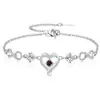 Comércio Exterior Transfronteiriço Pulseira Infinito Amor Prata Esterlina S925 Diamante Brilhante Doze Pedras de Nascimento Joia Pulseira de Zircônia de Luxo Leve de Alta Qualidade