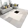 Tapete de Veludo Cristal Transfronteiriço, Resistente a Manchas e Fácil de Manter, Tapete Refrescante Doméstico Absorvente de Água, Tapete de Sala de Estar de Grande Área com Cobertura Total